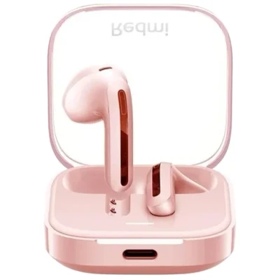 Abbildung von Xiaomi Redmi Buds 6 Active In Ear Kopfhörer, Bluetooth 5.4, bis zu 30 Stunden Akkulaufzeit, 14.2mm dynamischer Treiber, IPX4 Wasserschutz, Telefonat Rauschunterdrückung, Transparent Rosa