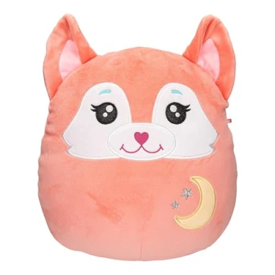 Abbildung von Depesche 13048 Ylvi Swoppies Kuscheltier Fuchs in Orange, mit Leuchteffekt, Mond und spitzen Ohren, ca. 30 cm großes Plüschtier