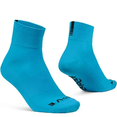 Abbildung von GripGrab Lightweight SL Performance Sommer Radsport Socken 1er und 3er Pack Eyecatching 2 Längen Radsocken Lang Kurz