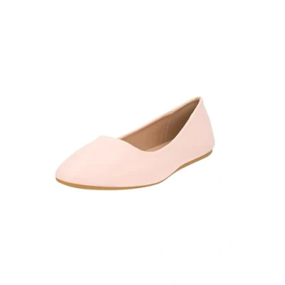 Abbildung von Elara Damen Ballerina Bequeme Slip Ons Flach Chunkyrayan DY 10A Rosa 39