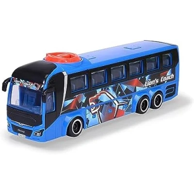 Abbildung von Dickie Toys Spielzeug Bus Man (blau) lenkbarer Reise (26,5 cm) zum Spielen für Kinder ab 3 Jahren, Spielzeugauto mit Lenkung &amp; Türen Öffnen