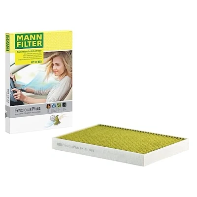 Abbildung von MANN FILTER FP 31 003 Innenraumfilter FreciousPlus Biofunktionaler Pollenfilter Für PKW