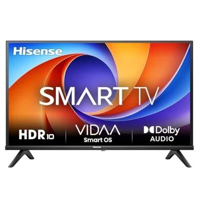 Abbildung von Hisense 40E4QT Fehrnseher, 40 Zoll, DLED, Smart TV, Game Mode, AI Sports Dolby Audio, MS12, DTS Virtual X, HDR10, HLG, Full HD, High Contrast, Rauschunterdrückung [2025]