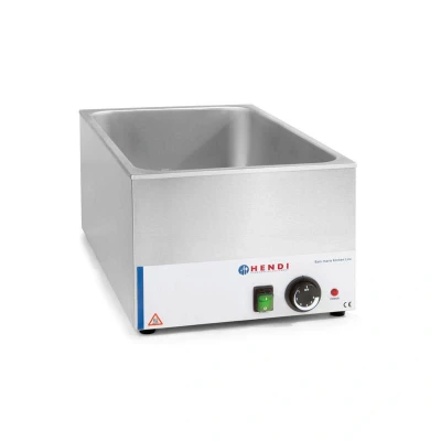 Abbildung von HENDI Bain Marie elektrisch GN 1/1 bis 85 C 1200 W 34 x 54 25 cm, Gastro Edelstahl Speisewärmer