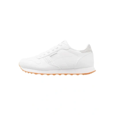 Abbildung von Skechers Damen Hohe Sneaker, Synthetik, White Duraleather Silver Glitter Trim, 37 EU