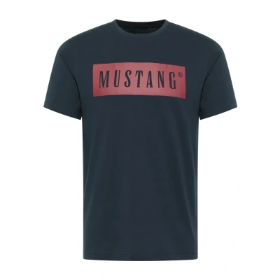 Abbildung von Mustang Herren T Shirt Austin Regular Fit S 3XL Weiss Schwarz Gün Baumwolle, Größe:M, Farbe:Carbon 4135