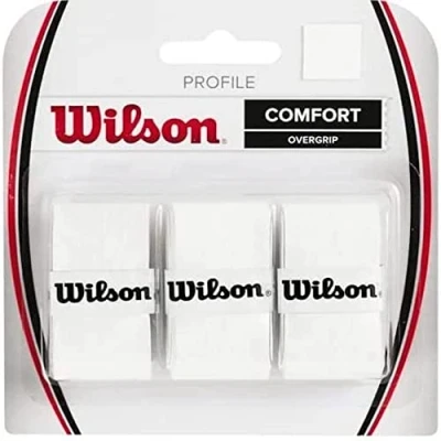 Abbildung von Wilson Unisex Griffband Profile 3 Pack Overgrip, Weiß, NS EU