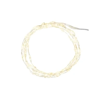 Abbildung von Ideen mit Herz LED Draht Lichterkette 1,5 cm Lichtabstand extra kleiner Lampenabstand warmweiß batteriebetrieben inkl. Timer Funktion (100 LEDs 180 Kabellänge)