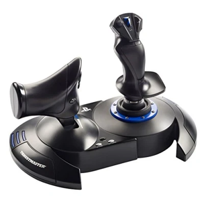 Abbildung von Thrustmaster T.Flight Hotas 4 Präzisions Joystick und Schubregler für PS5, PS4 PC Ideal Flugsimulationen Raumfahrtsimulatoren