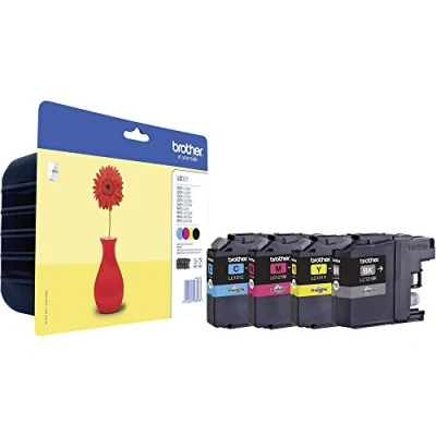 Abbildung von Title: Brother LC 121, Tintenpatronen (MFC J470DW, MFC J650DW, J870DW, DCP J552DW, J752DW, Inkjet, Blisterverpackung) LC121VALBPDR