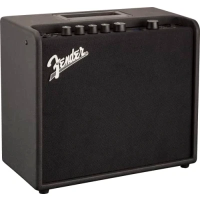 Abbildung von Fender Mustang LT25 Gitarren Combo Verstärker, 25W mit 8&quot; Lautsprecher, 30 Presets und USB Konnektivität, Schwarz