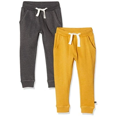 Abbildung von MINYMO Jungen 2er Pack Sweat Pants/Freizeithose Für Hose, Mehrfarbig (Narcissus/Sand 385), 116 EU