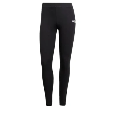 Abbildung von adidas Damen Essentials LINEAR Cotton Leggings, Black/White, S
