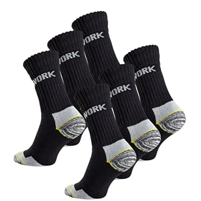 Abbildung von Cotton Prime 6 Paar Herren Arbeitssocken Robuste Atmungsaktive Work Socks Berufssocken, Gr. 39 42