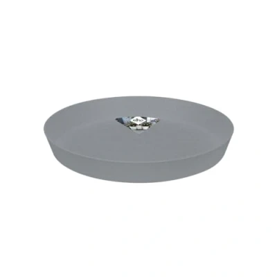 Abbildung von elho Loft Urban Untersetzer Rund 28 für Außen &amp; Zubehör Ø 27.5 x H 3.5 cm Grau/Living Beton