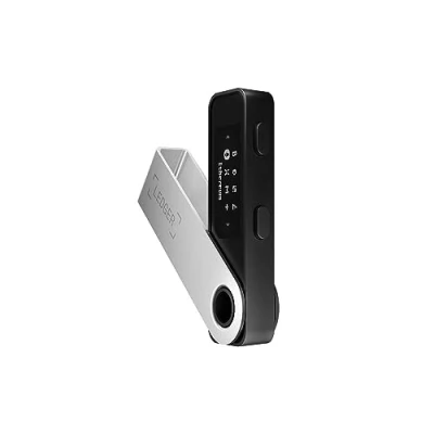 Abbildung von Ledger Nano S Plus Hardware Wallet (Mattschwarz) zum Schutz von Kryptos, NFTs und Token