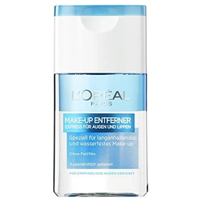 Abbildung von L&#039;Oréal Paris Make Up Entferner, Gesichtsreinigung speziell Für langanhaltendes und wasserfestes Augen Lippen up, empfindliche geeignet, 1 x 125ml