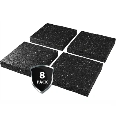 Abbildung von ELES VIDA Waschmaschinen Pads 90x90x15mm 8er Set 15 mm Gummipads Anti Vibrationsdämpfer für Trockner Möbel und Schränke Unterlage Schwingungsdämpfer Antirutschunterlage