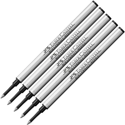 Abbildung von Faber Castell 148712 Ersatzmine Tintenroller Basic (5er Pack, schwarz)