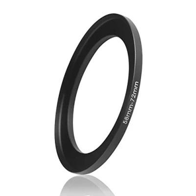 Abbildung von Ares Foto® Step Up Filteradapter Adapter Ring. CNC gefrästes Aluminium. Kompatibel mit Objektiven Aller Hersteller: Canon Sony Nikon Fujifilm Olympus Pentax Leica Tamron Sigma (58mm 72mm)