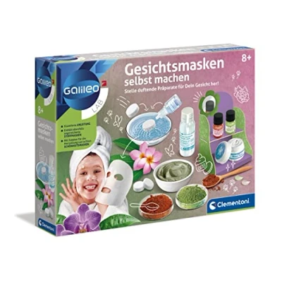 Abbildung von Clementoni Galileo Lab Gesichtsmasken selbst Machen, DIY Beauty Tuchmasken, duftende Stoffe zur Entspannung fürs Gesicht, Kosmetik Set für Kinder ab 8 Jahren von 59248