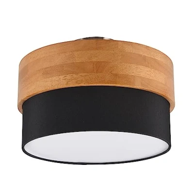 Abbildung von Deckenlampe Seasons, holz/schwarz Ø 30 cm