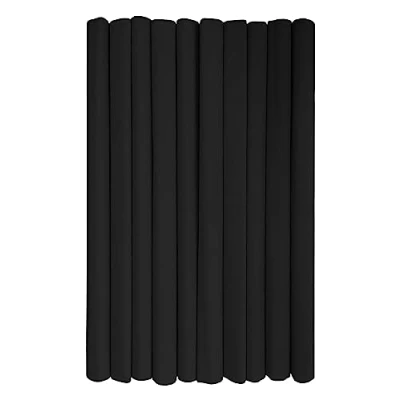 Abbildung von Interdruk Crepe Paper Rolls for Kids, DIY and Decorations Pack of 10 Reels (50cm x 200cm, 28g/m2) 30 Black