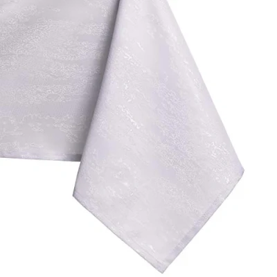 Abbildung von AmeliaHome Tischdecke 110x140 cm Tischtuch Tafeldecke Fleckschutz Lotuseffekt Abwaschbar Wasserabweisend Ornament Vesta Flieder