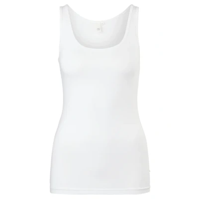 Abbildung von QS by s.Oliver Unicolor Top, Damen, Größe: Medium, White