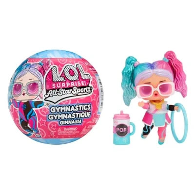 Abbildung von LOL Surprise All Star Sports Gymnastics Turn Thema Sammlerpuppe mit 8 Überraschungen Inklusive Sportpuppe und Schwebebalken Kugel Ideal für Mädchen Olympiade Fans ab 3 Jahren
