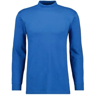 Abbildung von RAGMAN Herren Stehkragenshirt Langarm 3XL, Blau 718