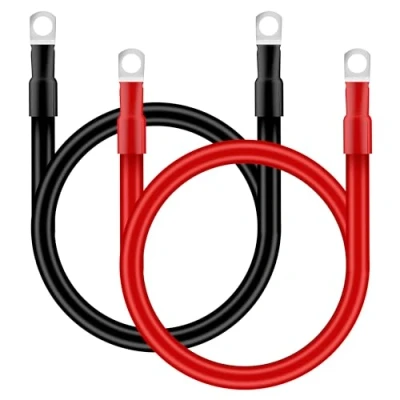 Abbildung von QIMEI SHOP Batteriekabel 25mm² 50cm Auto Batterie Kabel 12V 3AWG Kupferkabel mit M10 Ringklemmen für LKW Motorrad Solar Marine Rot Schwarz 2 Stück