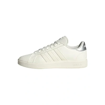 Abbildung von adidas Damen Grand TD Lifestyle Court Casual Shoes Schuhe, core White/Off White/Silver met, 39 1/3 EU