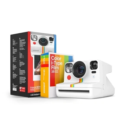 Abbildung von Polaroid Now+ Generation 2 Camera + Film Bundle (16 Photos Included) White Bluetooth Connected App Controlled Instant 6437