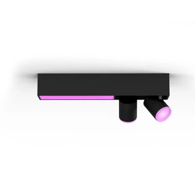 Abbildung von Philips Hue LED Deckenspot Centris schwarz 2 flammig RGB CCT