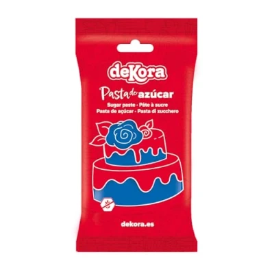 Abbildung von Dekora Kuchendeko Fondant Dunkelblau Tortenfondant Zuckerpaste für Torten und Cupcakes Rollfondant die Herstellung aller Arten von Dekorationen Einfaches Formen 250 g