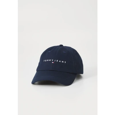 Abbildung von Tommy Jeans Linear LOGO 6 Panel Cap, Damen, Größe: One Size, Dark night navy