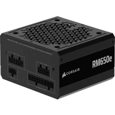 Abbildung von CORSAIR RM650e (2025) Modulares, geräuscharmes ATX Netzteil mit 12V 2x6 Kabel 3.1 und PCIe 5.1 kompatibel, Cybenetics Gold Effizienz, 105C Kondensatoren, moderner Standby Modus Schwarz