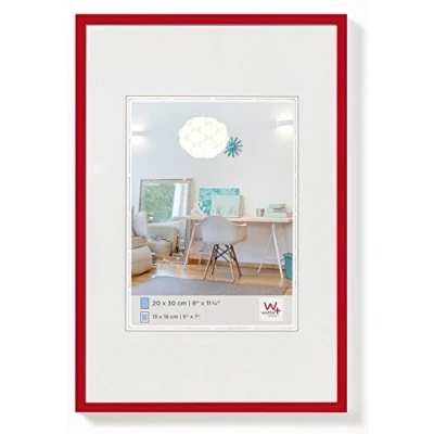 Abbildung von walther design Bilderrahmen rot 30 x 45 cm New Lifestyle Kunststoffrahmen KV045R