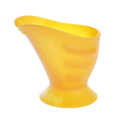 Abbildung von Hoppediz CamoCup Trinklernbecher geeignet für alle Babys zum Trinken lernen sowie Kinder und Erwachsene mit sensomotorischen Einschränkungen, Gelb, 1 Stück (1er Pack)