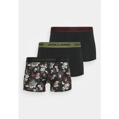 Abbildung von Jack &amp; Jones Jacflower 3 PACK Panties, Herren, Größe: Large, Black