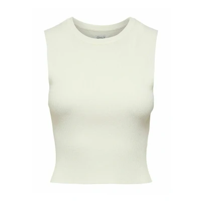 Abbildung von ONLY Damen Onlvilma S/L Cropped Tank Top JRS Noos, Cloud Dancer, L
