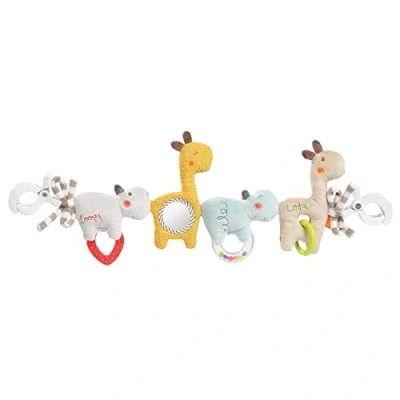 Abbildung von Fehn Kinderwagenkette Baby Mobile Loopy &amp; Lotta Babymobile Kette mit süßen Anhänger Figuren Babyspielzeug zum flexiblen Aufhängen Kinderwagen Spielzeug für Babys und Kleinkinder ab 0+ Monaten
