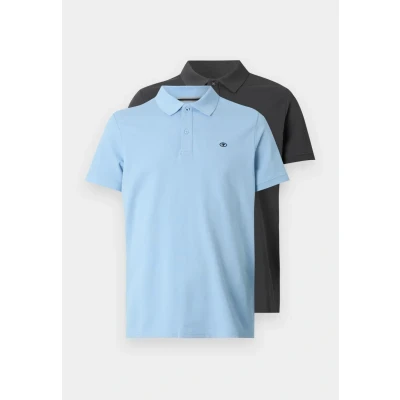 Abbildung von TOM TAILOR Herren 1044879 Poloshirt, 32245 Washed Out Middle Blue, XL EU