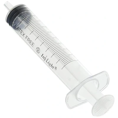Abbildung von Rays INJ/LIGHT Injektionsspritzen ohne Nadel, zentraler Luer Konus, steril, Einweg, latexfrei, Volumen 10 ml, Packung 100 Stück