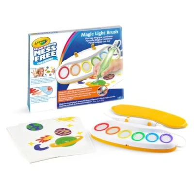 Abbildung von Crayola Color Wonder Magic Light Brush, Pinsel zum Malen ohne Flecken, Geschenkidee für Kinder ab 3 Jahren, Internationale Version, 75 7131