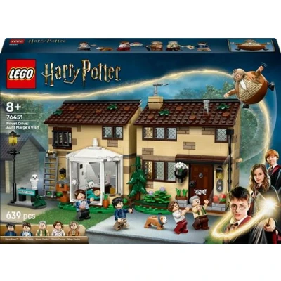 Abbildung von LEGO Harry Potter Ligusterweg: Tante Magdas Besuch Spielhaus mit Inneneinrichtung, 5 Minifiguren &amp; Magda Figur Der Gefangene von Askaban Geschenk für Jungen Mädchen ab 8 Jahren 76451