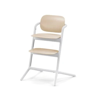 Abbildung von CYBEX Gold LEMO Hochstuhl, Mitwachsend, 3 99 Jahre, Verwendbar ab Geburt durch separate Aufsätze, Buchenholz/Aluminium/Kunststoff, Sand White