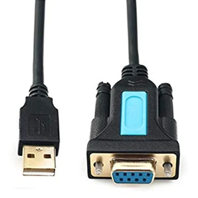 Abbildung von CableDeconn USB to RS232 Adapter with Prolific PL2303 Chipset USB2.0 Male Female DB9 Serial Cable 2m 6ft for Windows XP,Windows Vista,7,8,10,Mac OS 10.6 Above Linux