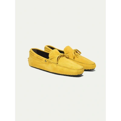 Abbildung von Aurélien Driving Shoes Mokassins Veloursleder Suede Herren Gelb Größe 41 Italienischer handgemachter mediterraner Stil &amp; exklusiver Luxus Schuhe